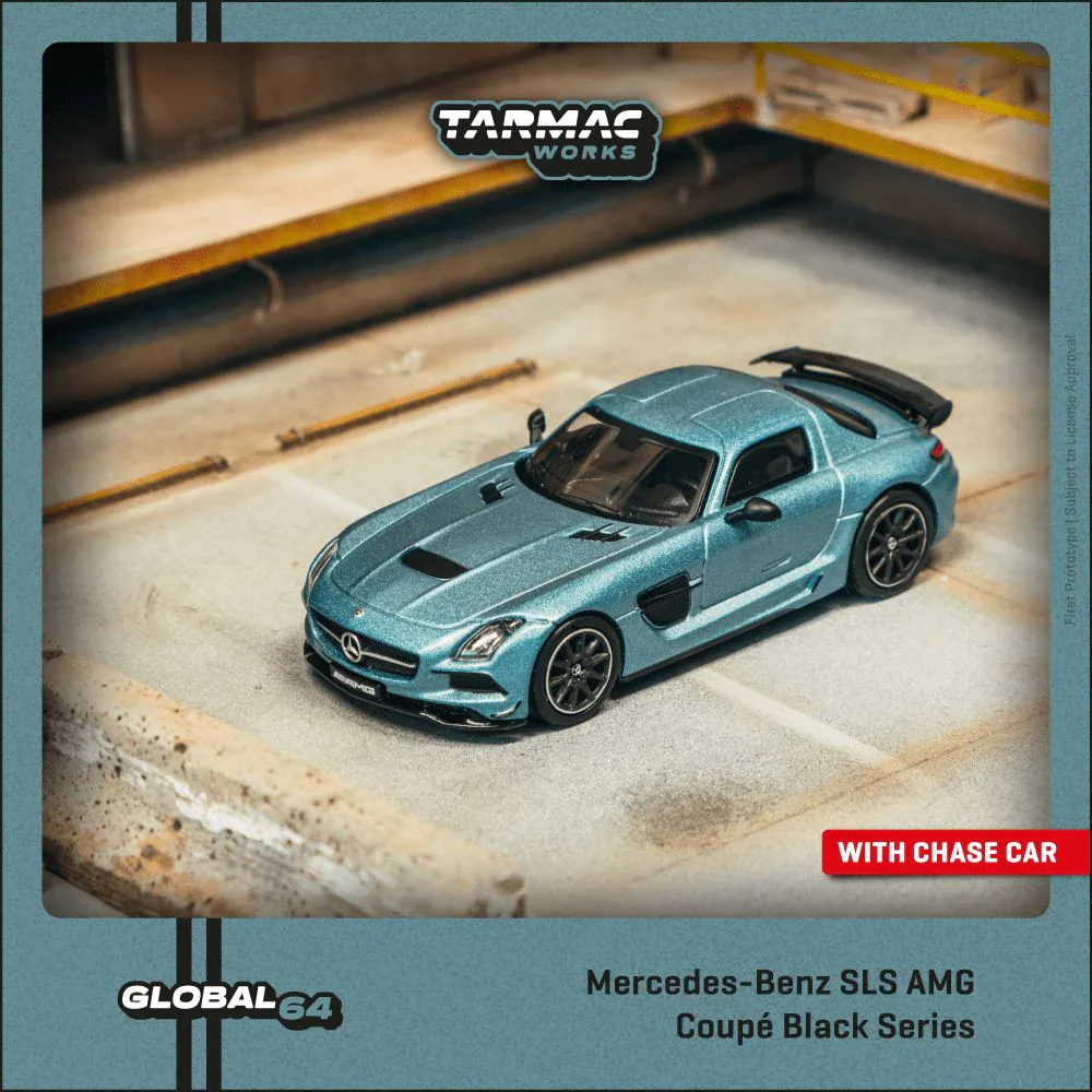 1:64 Mercedes-Benz SLS AMG Coupé Black Series Matte Blue - obrazek 2
