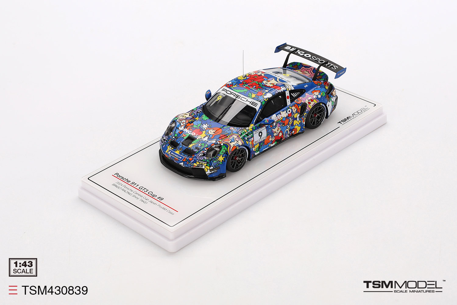 1:43 Porsche 911 GT3 Cup #9 2024 Porsche Carrera Cup Japan ProAM Class - obrazek 2