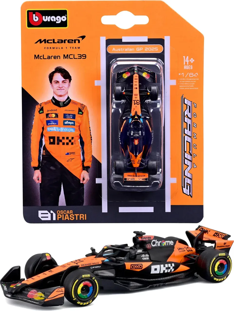 1:64 McLaren F1 MCL39 Oscar Piastri - obrazek 2
