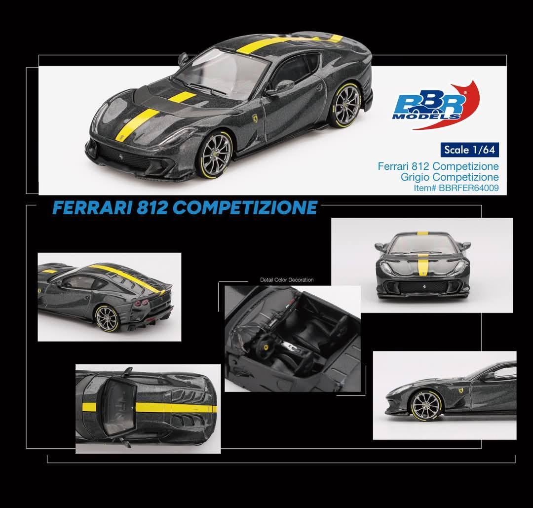 1:64 Ferrari 812 Competizione Grigio - obrazek 2