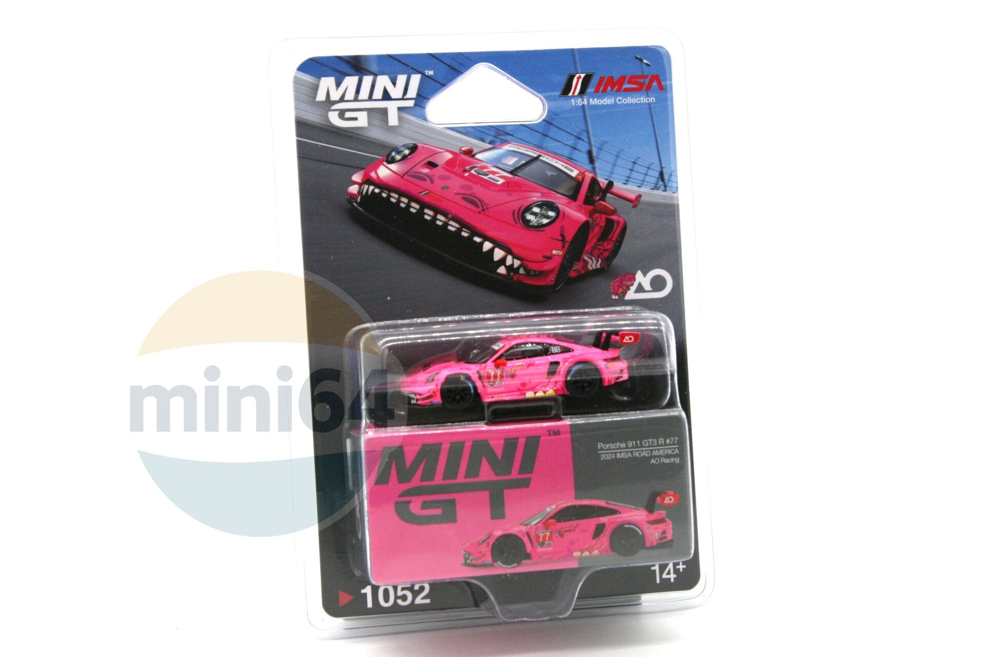 1:64 Porsche 911 GT3 R #77 2024 IMSA Road America AO Racing - obrazek 2