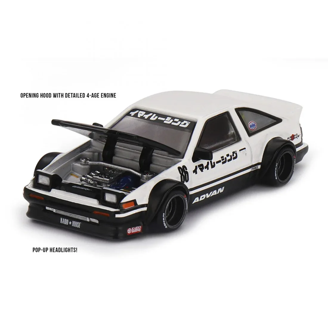 1:64 Toyota AE86 Sprinter Trueno Kaido Street V1 - obrazek 3