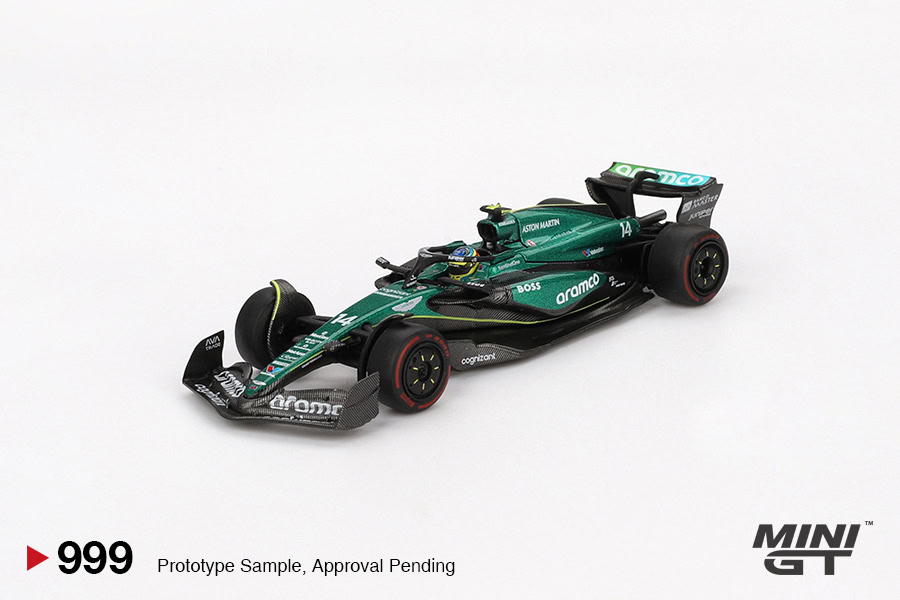 1:64 Aston Martin AMR24 #14 2024 F1 Bahrain GP Fernando Alonso