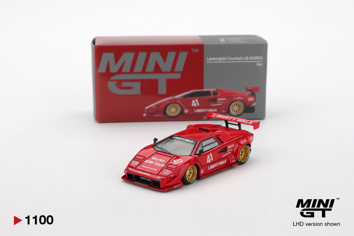 1:64 Lamborghini Countach LB-WORKS Red LHD - obrazek 2