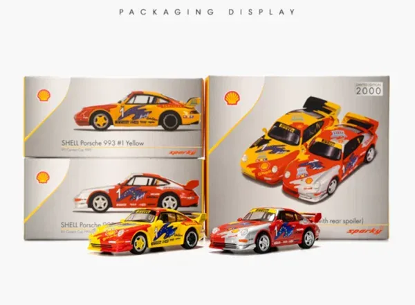 1:64 Porsche 993 SCHELL Carrera Cup 1993 Set