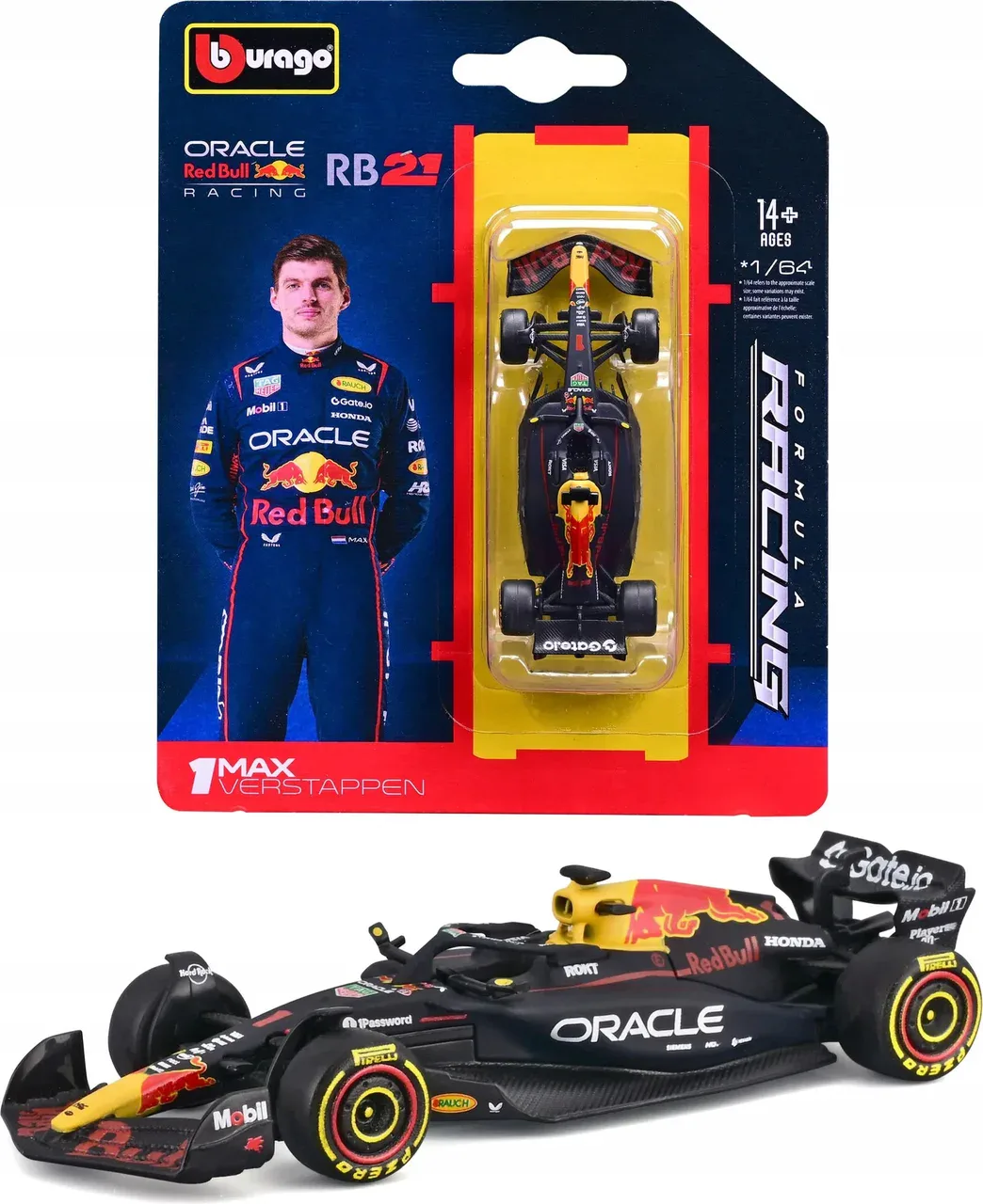 1:64 RedBull F1 RB21 Max Verstappen - obrazek 2