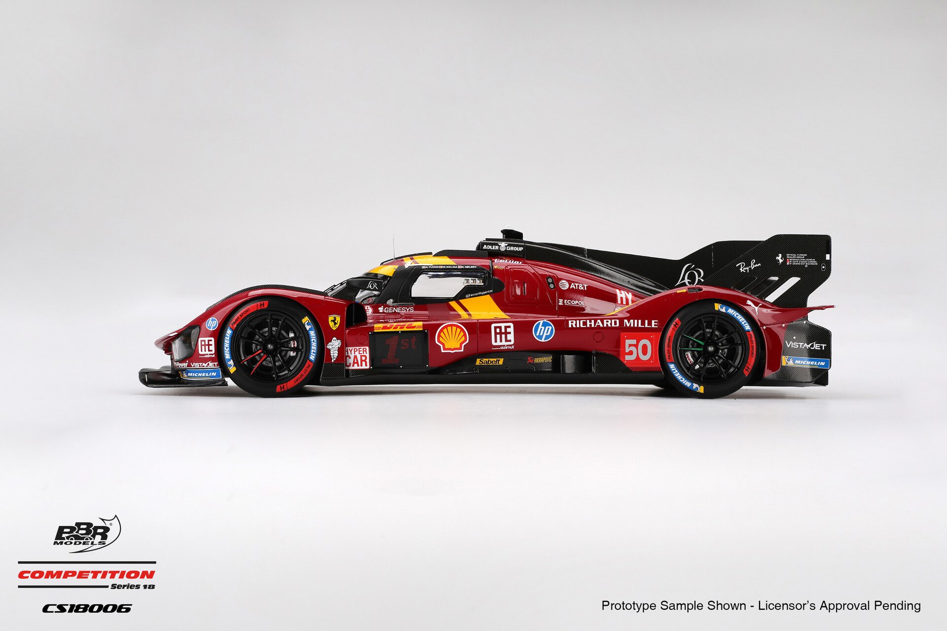 1:18 Ferrari 499P #50 AF Corse 2025 WEC Qatar 1812km Winner - obrazek 4