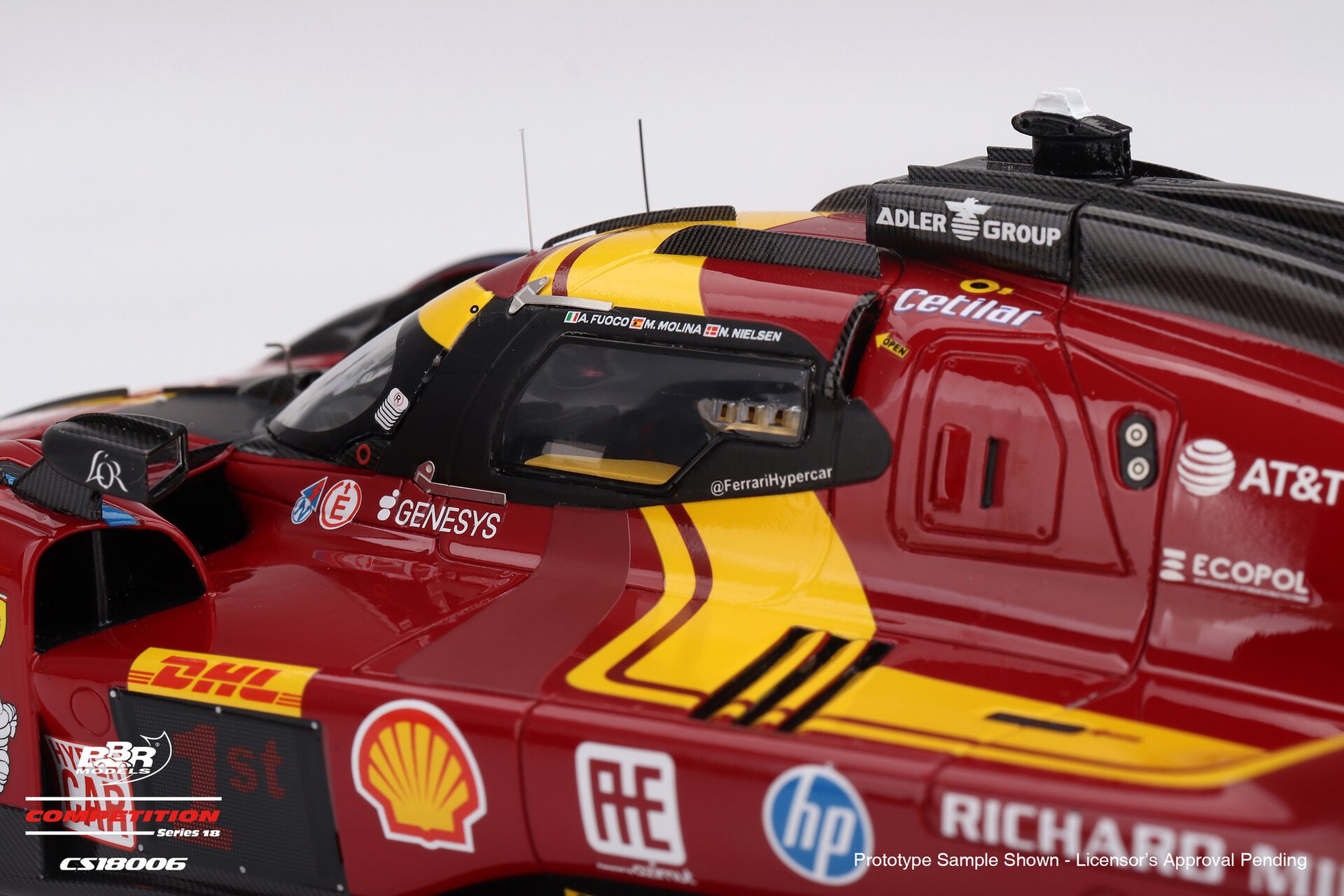 1:18 Ferrari 499P #50 AF Corse 2025 WEC Qatar 1812km Winner - obrazek 6