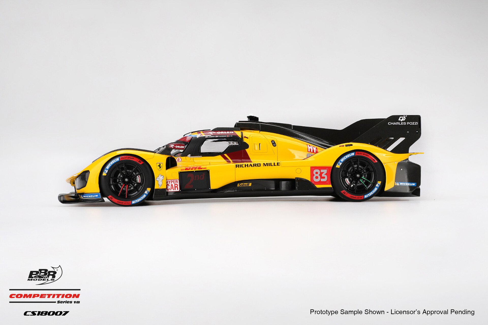 1:18 Ferrari 499P #83 AF Corse 2025 WEC Qatar 1812km 2nd Place - obrazek 4