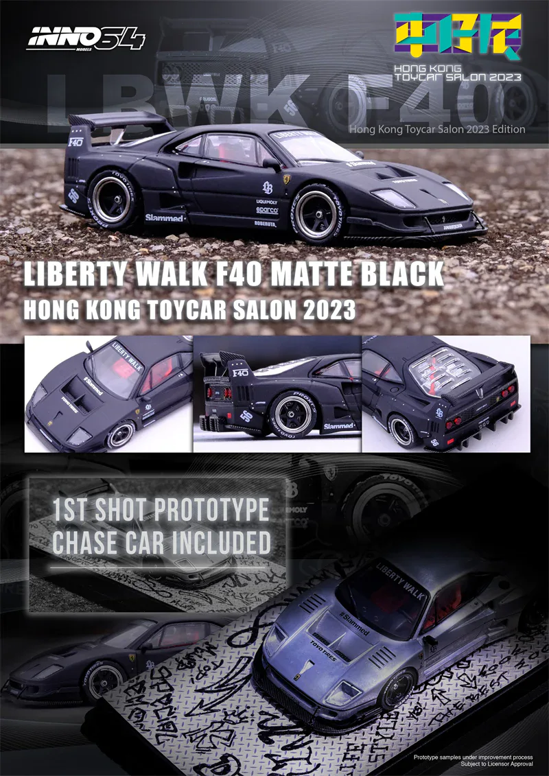 1:64 Ferrari F40 LBWK Hong Kong Toycar Salon 2023 Special Edition