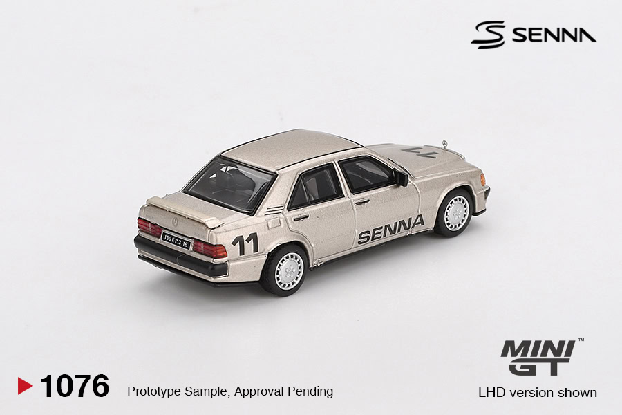 1:64 Mercedes-Benz 190 E 2.3-16 #11 1984 Nirburgring Race of Champions w/ Figure Ayrton Senna - obrazek 2