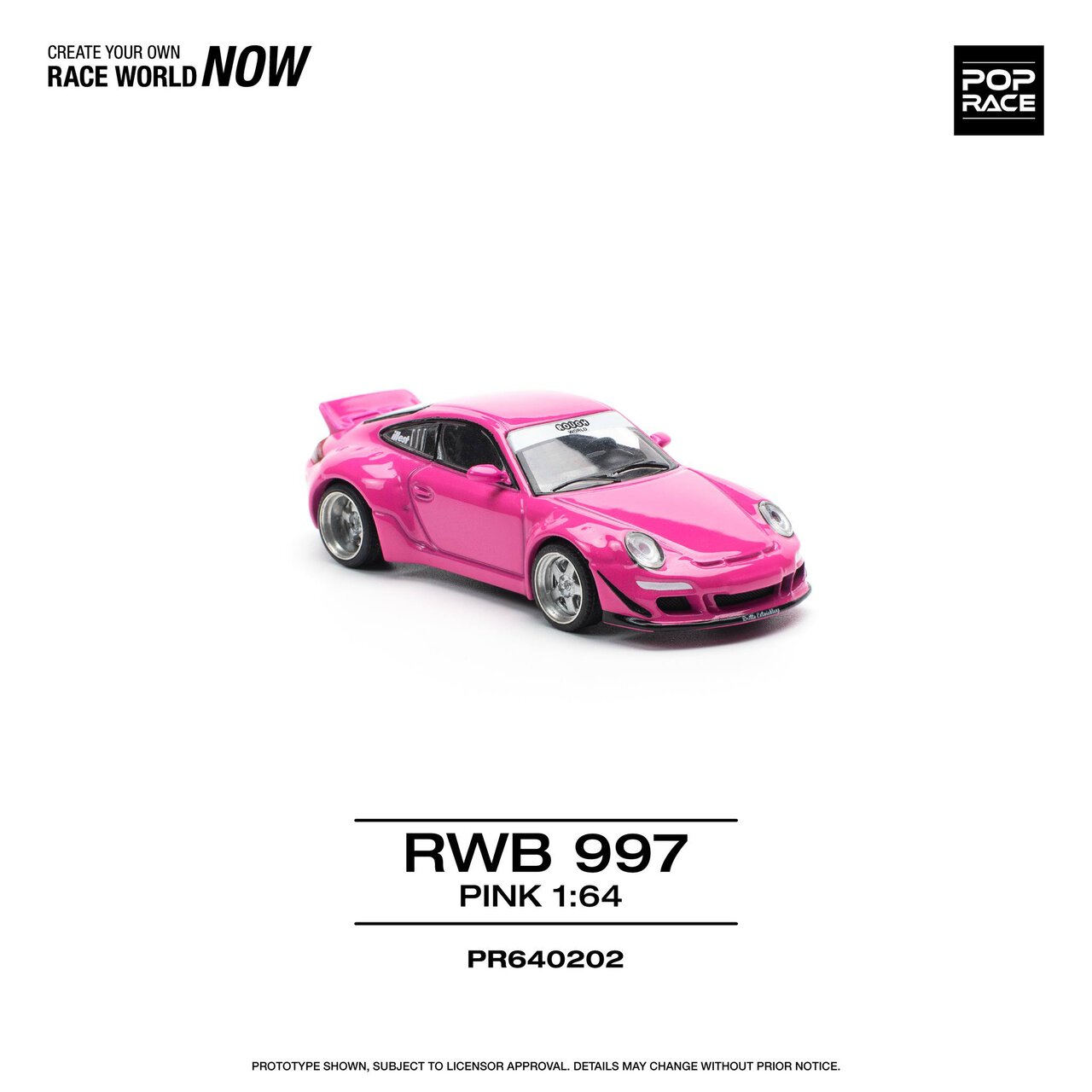 1:64 Porsche 997 RWB Pink
