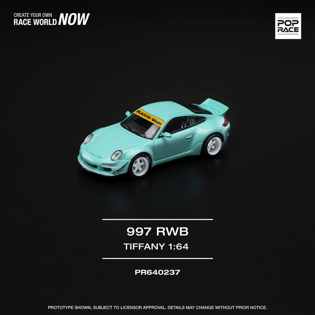 1:64 Porsche 997 RWB Tiffany Blue