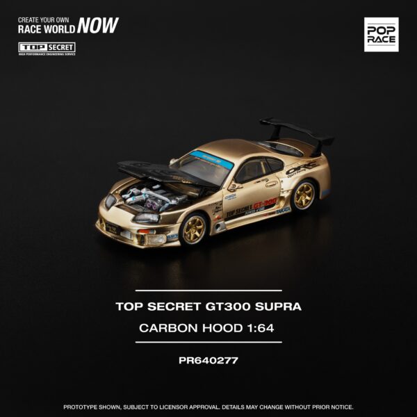 1:64 Toyota Top Secret GT300 Supra Carbon Hood