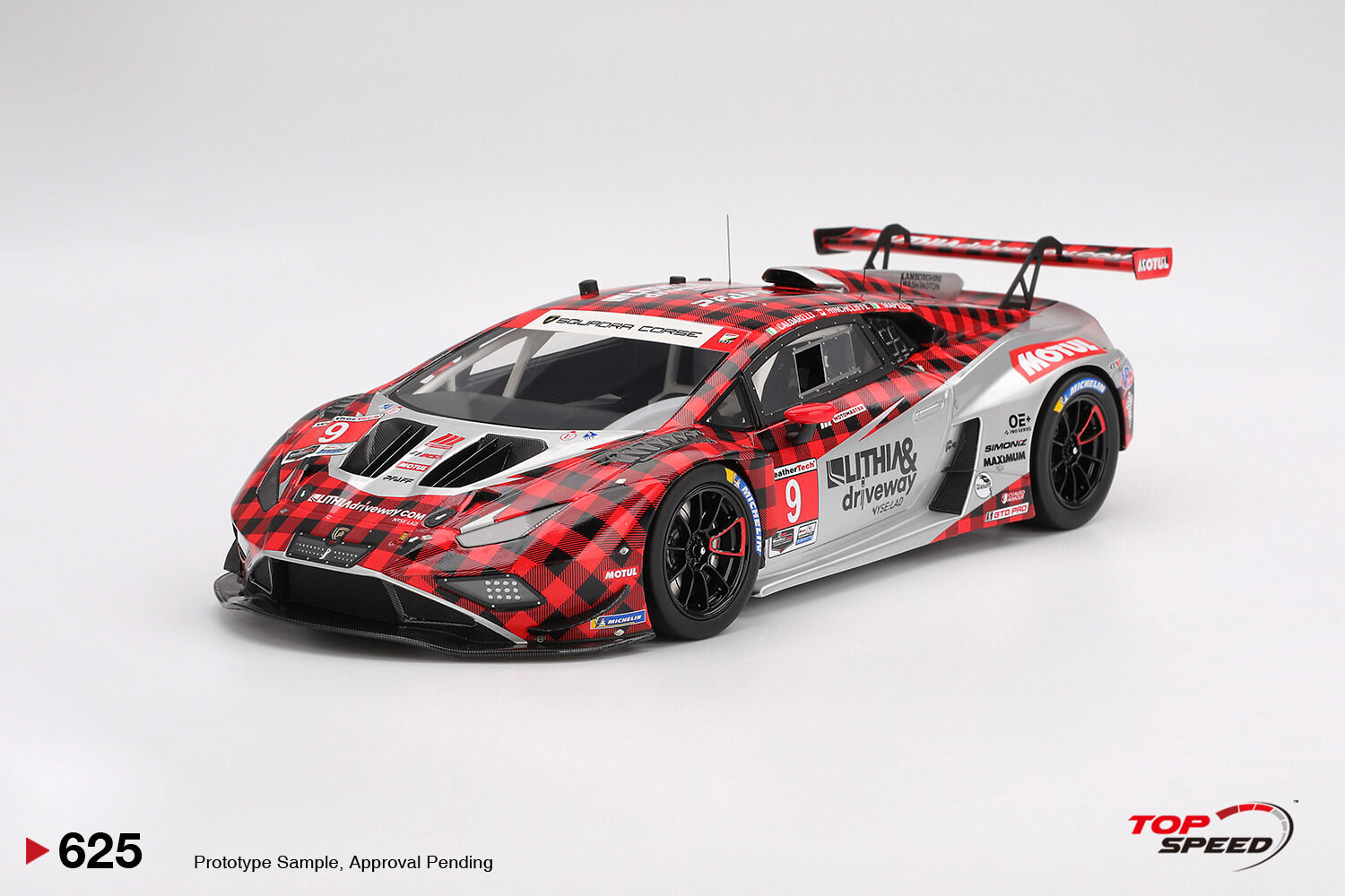 1:18 Lamborghini Huracan GT3 EVO2 #9 2025 IMSA WeatherTech GTD Pro Pfaff Motorsports