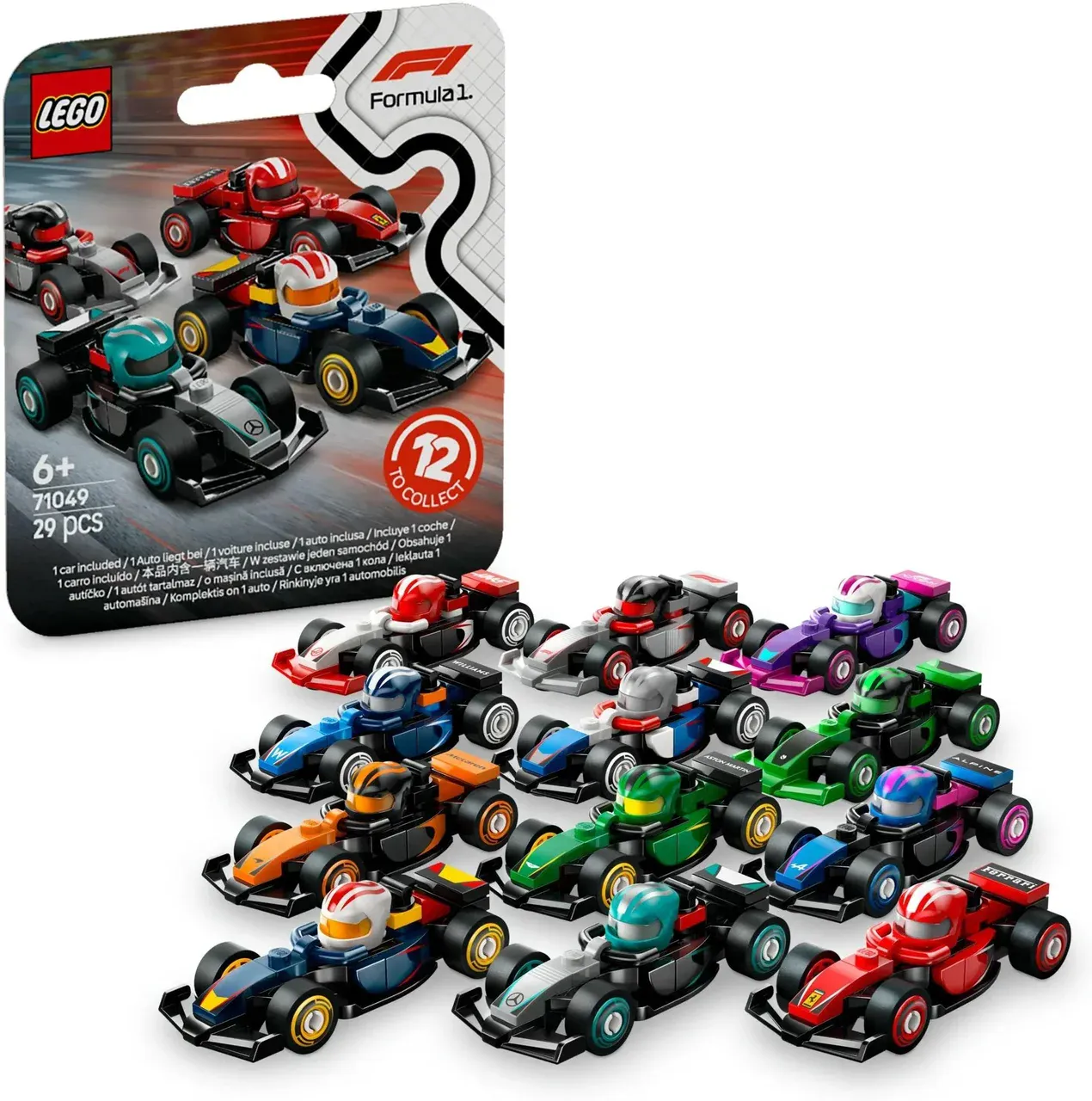 1:64 Lego Minifigures 71049 Kolekcjonerskie Bolidy F1 - obrazek 2