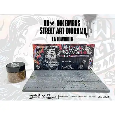 1:64 LA Street Art Diorama Lowrider