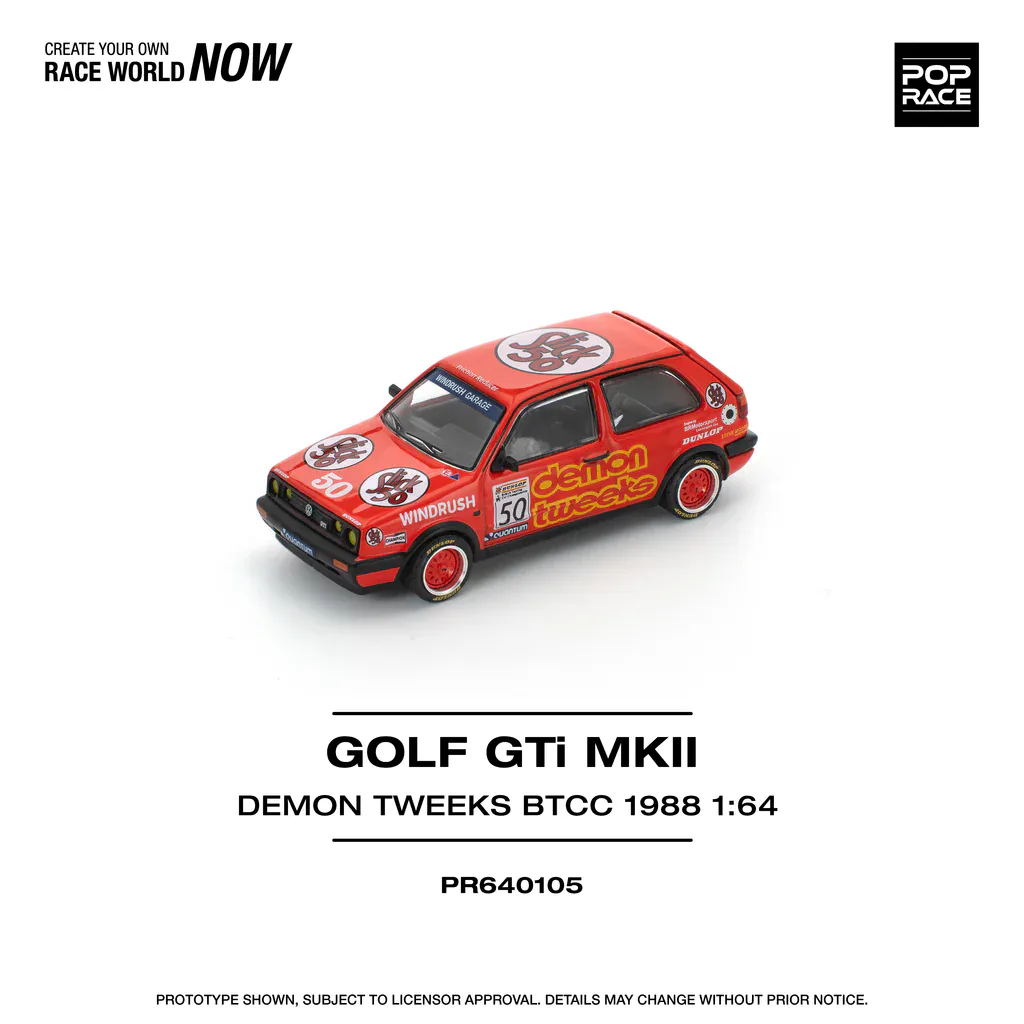 1:64 Volkswagen Golf GTI MK2 Golf Team Demon Tweeks BTCC 1988