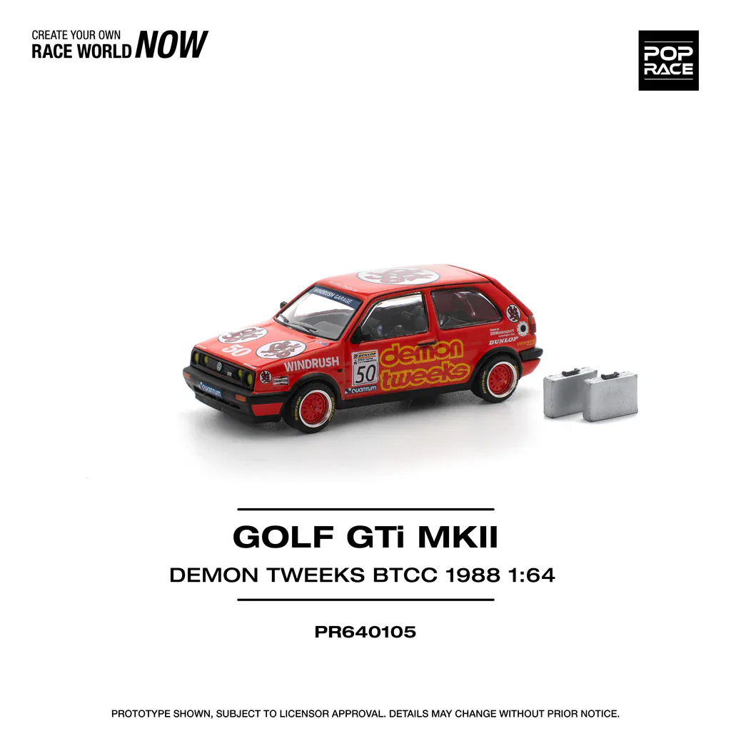 1:64 Volkswagen Golf GTI MK2 Golf Team Demon Tweeks BTCC 1988 - obrazek 2