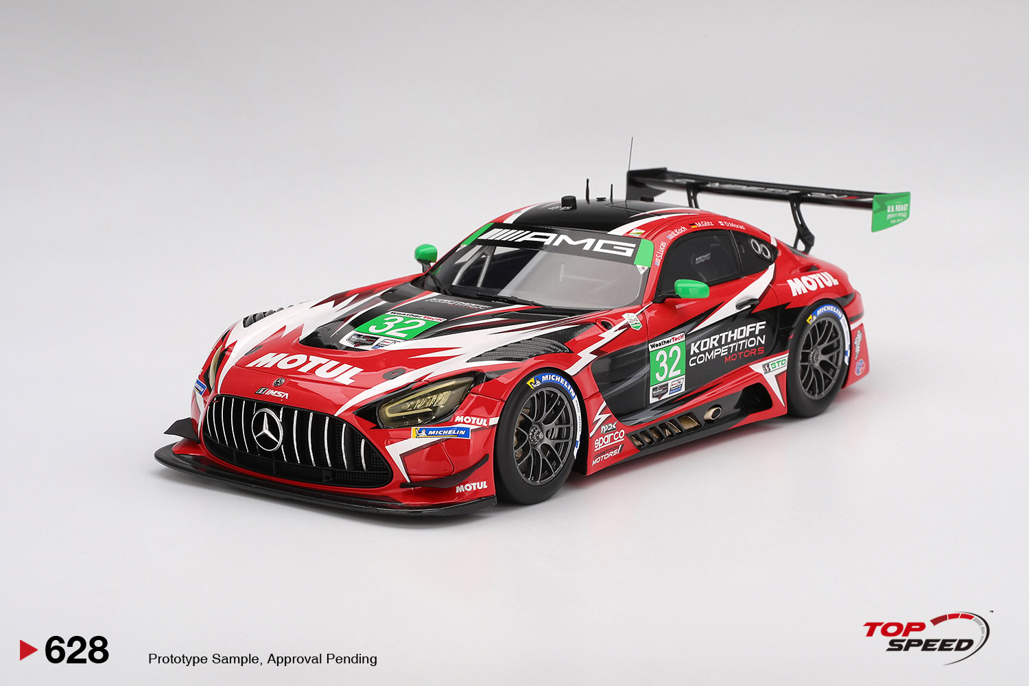 1:18 Mercedes-AMG GT3 #32 2025 IMSA Daytona 24 Hrs Korthoff Competition Motors