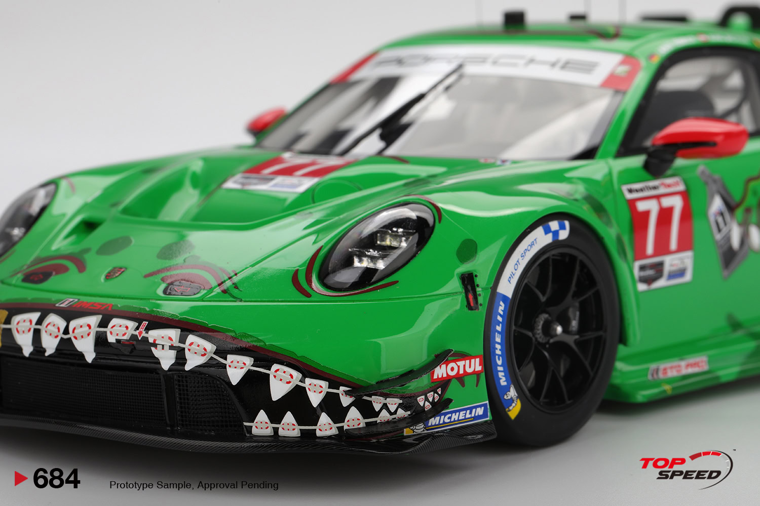 1:18 Porsche 911 GT3 R (992) #77 2025 IMSA Daytona 24 Hrs Class Winner AO Racing - obrazek 4