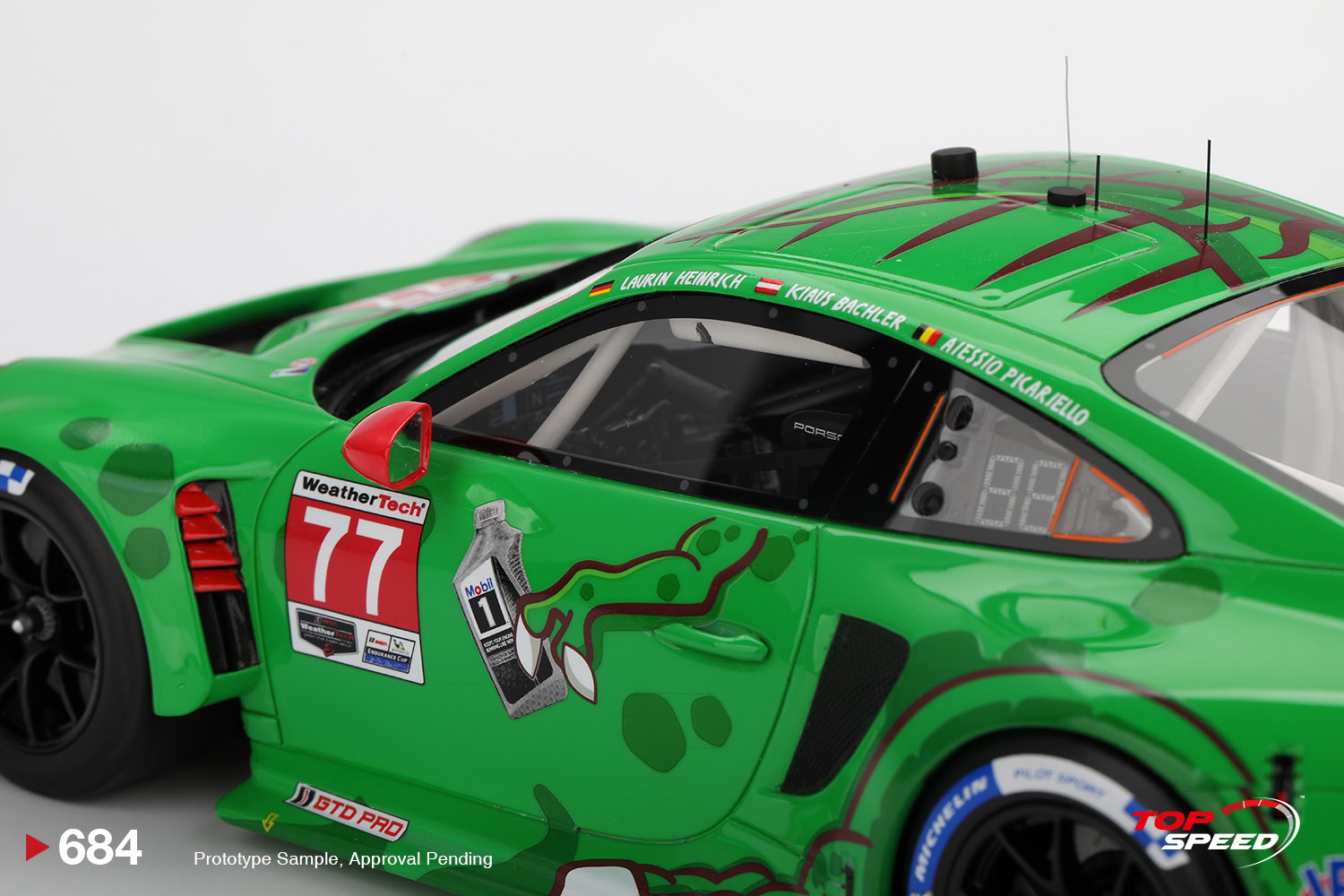 1:18 Porsche 911 GT3 R (992) #77 2025 IMSA Daytona 24 Hrs Class Winner AO Racing - obrazek 5