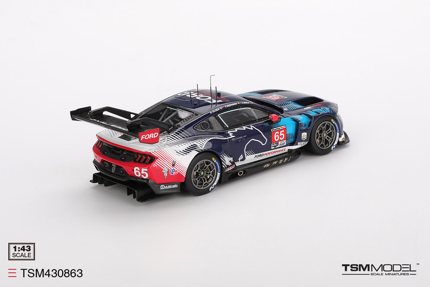 1:43 Ford Mustang GT3 #65 Ford Multimatic Motorsports  2025 IMSA Daytona 24 Hrs Class Winner - obrazek 4