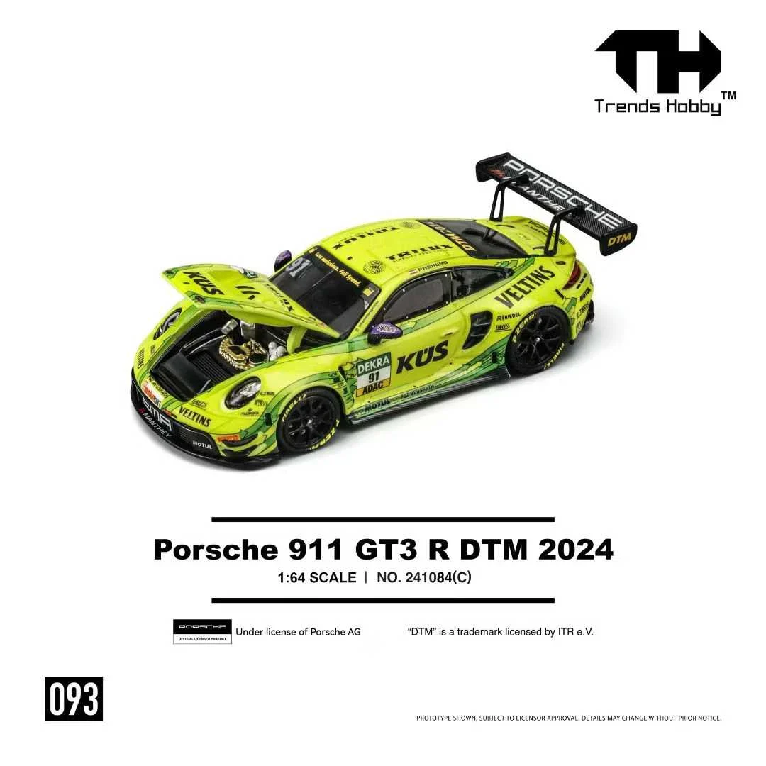 1:64 Porsche 911 GT3 R DTM Yellow - obrazek 2