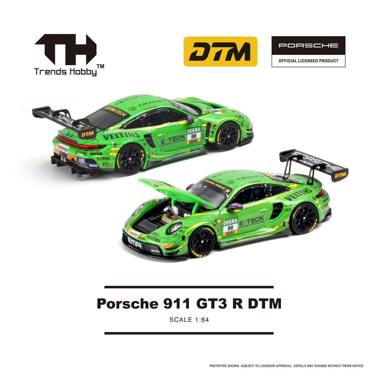 1:64 Porsche 911 GT3 R Green