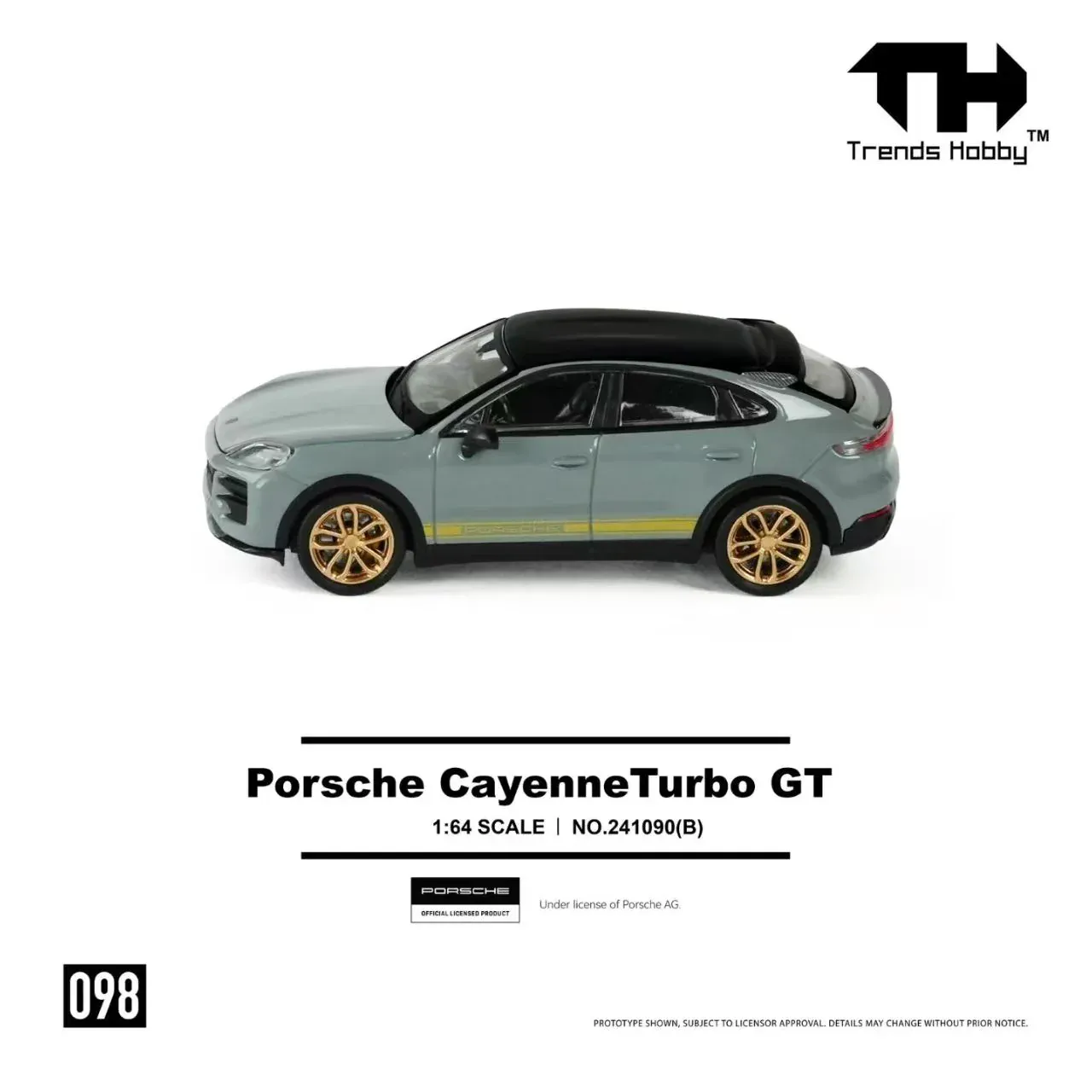 1:64 Porsche Cayenne Turbo GT Gray - obrazek 3