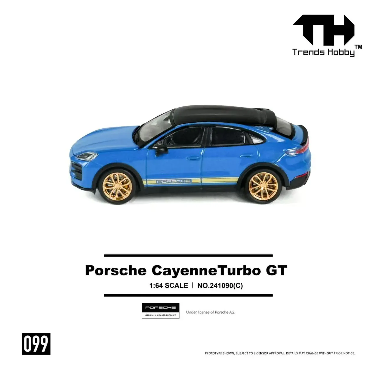1:64 Porsche Cayenne Turbo GT Blue - obrazek 3