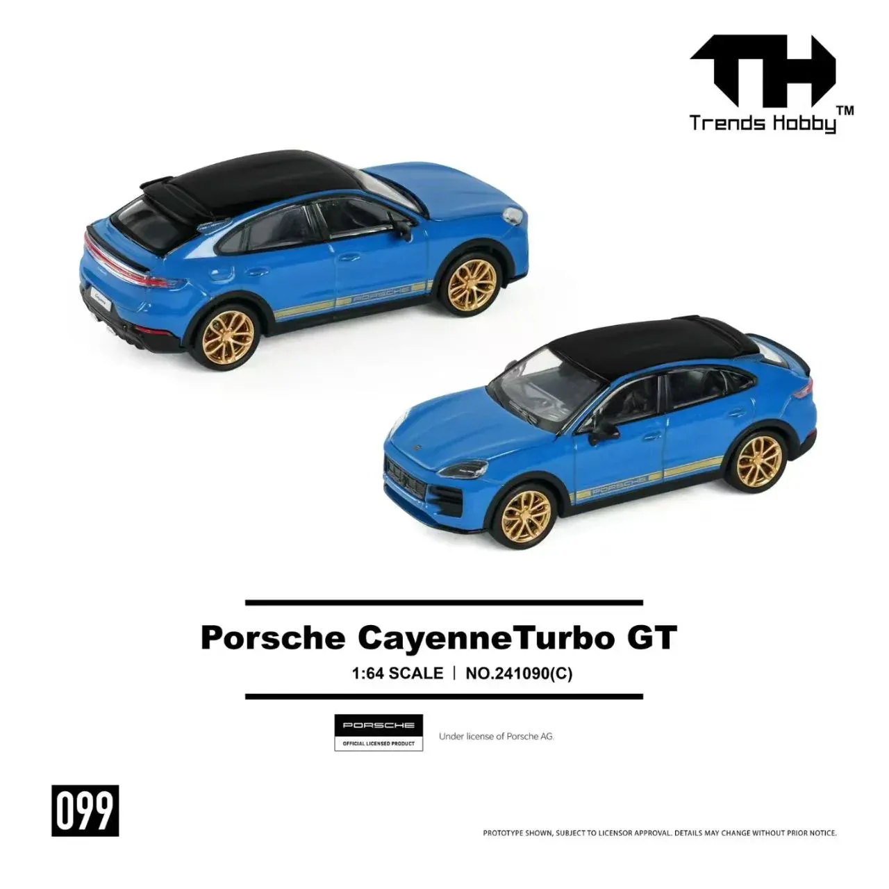 1:64 Porsche Cayenne Turbo GT Blue