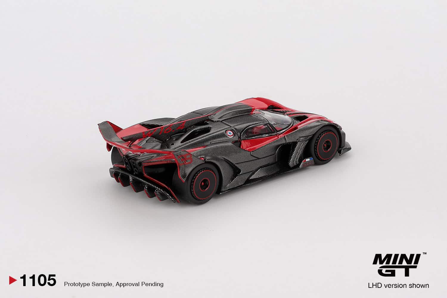 1:64 Bugatti Bolide Red - obrazek 3