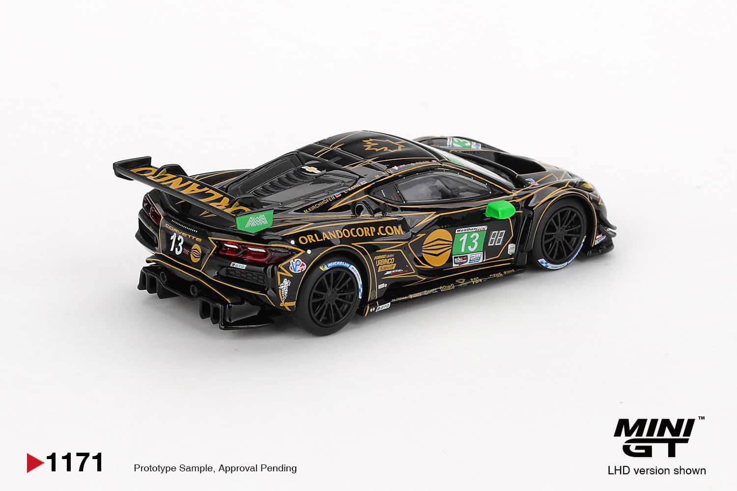 1:64 Chevrolet Corvette Z06 GT3.R #13 2025 IMSA Daytona 24 Hrs AWA - obrazek 3