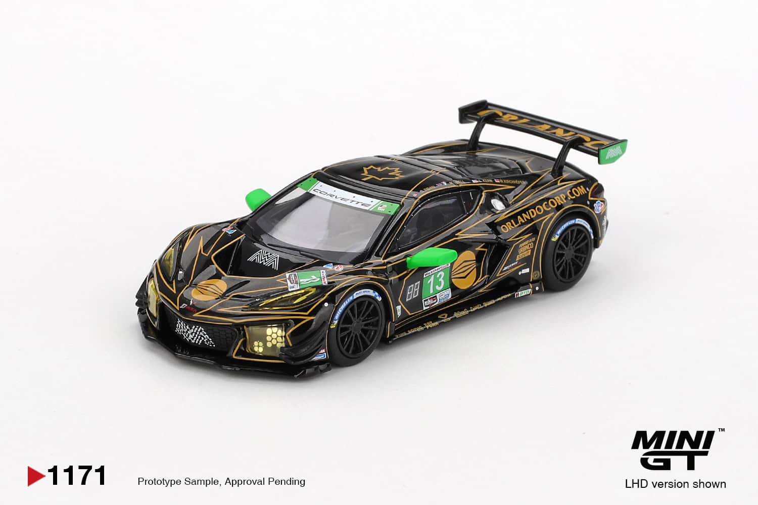 1:64 Chevrolet Corvette Z06 GT3.R #13 2025 IMSA Daytona 24 Hrs AWA