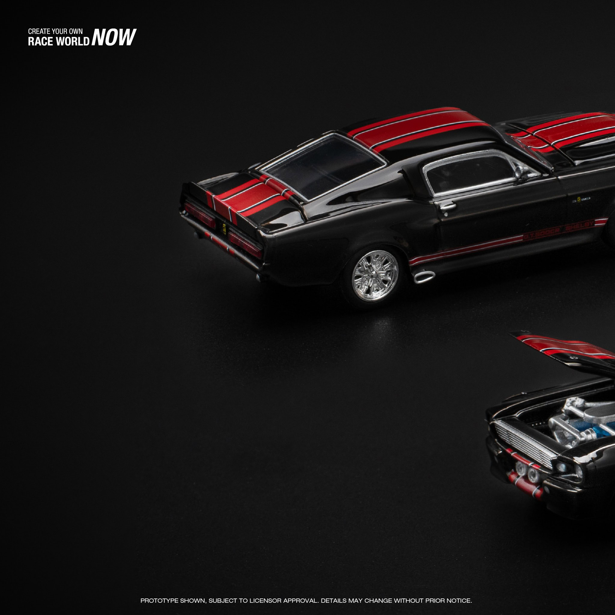 1:64 Ford Mustang GT500 Dark Chrome - obrazek 10