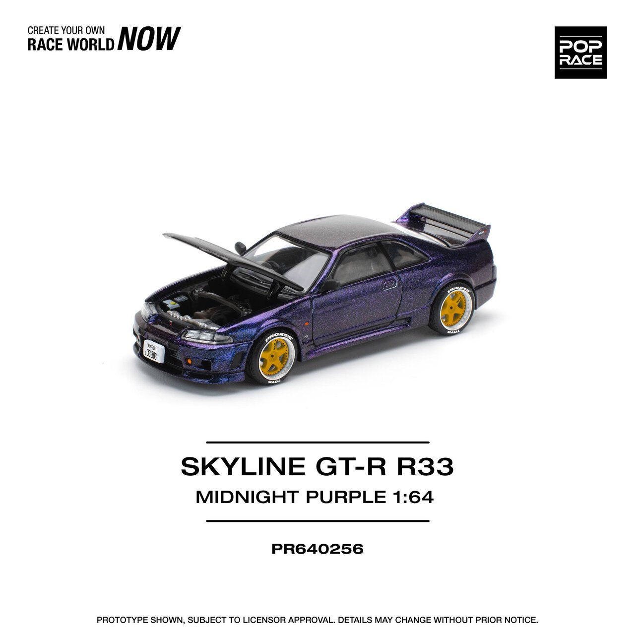 1:64 Nissan Skyline GT-R R33 Midnight Purple