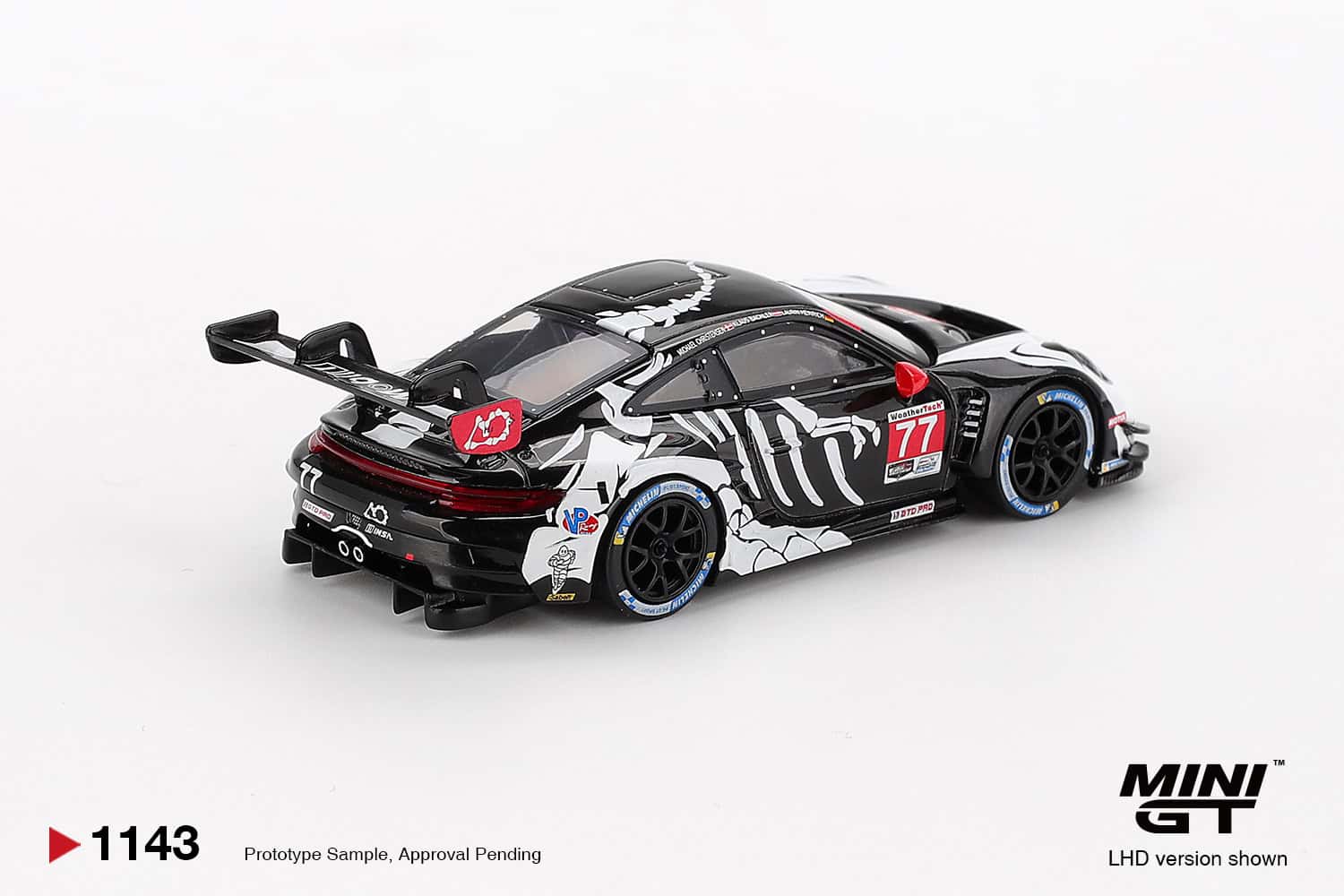 1:64 Porsche 911 GT3 R #77 AO Racing 2025 IMSA Petit Le Mans - obrazek 3