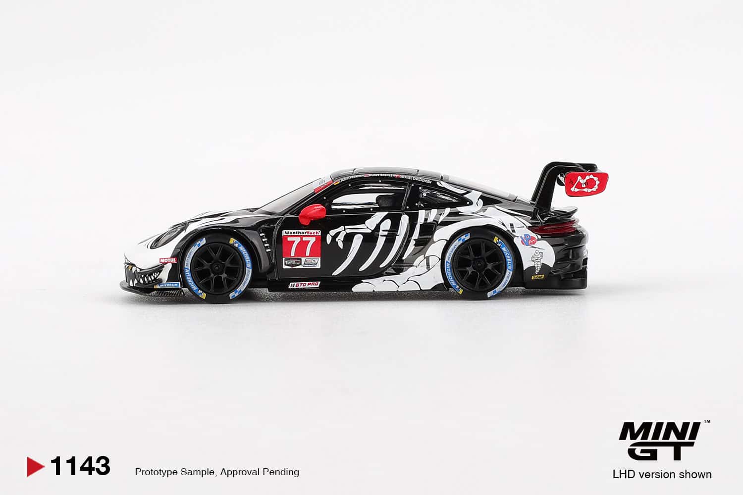 1:64 Porsche 911 GT3 R #77 AO Racing 2025 IMSA Petit Le Mans - obrazek 4