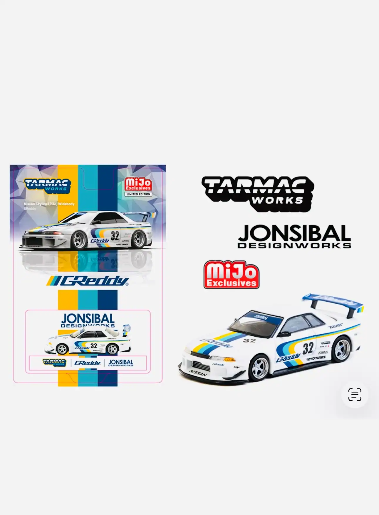 1:64 Nissan Skyline (R32) Widebody GReddy