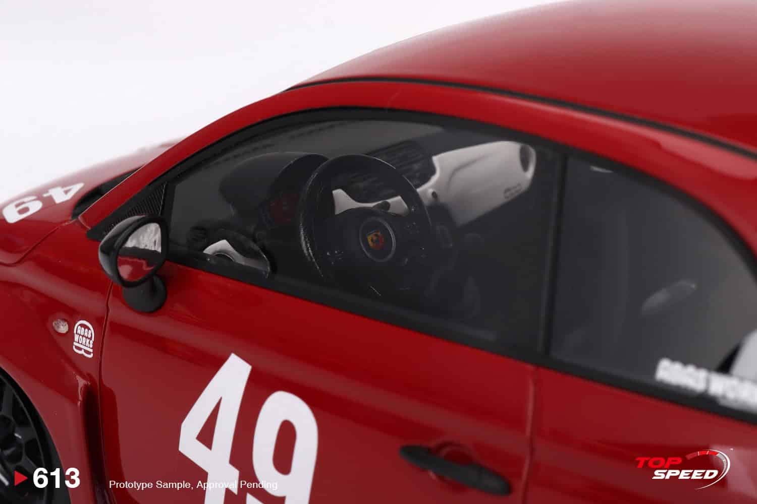 1:18 Abarth LB-WORKS x Abas Works 595 Red - obrazek 5