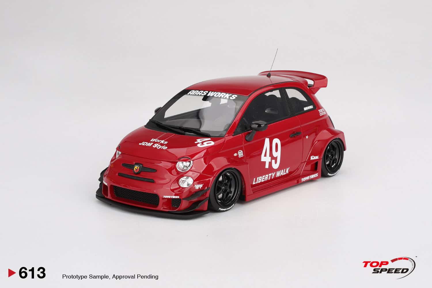 1:18 Abarth LB-WORKS x Abas Works 595 Red