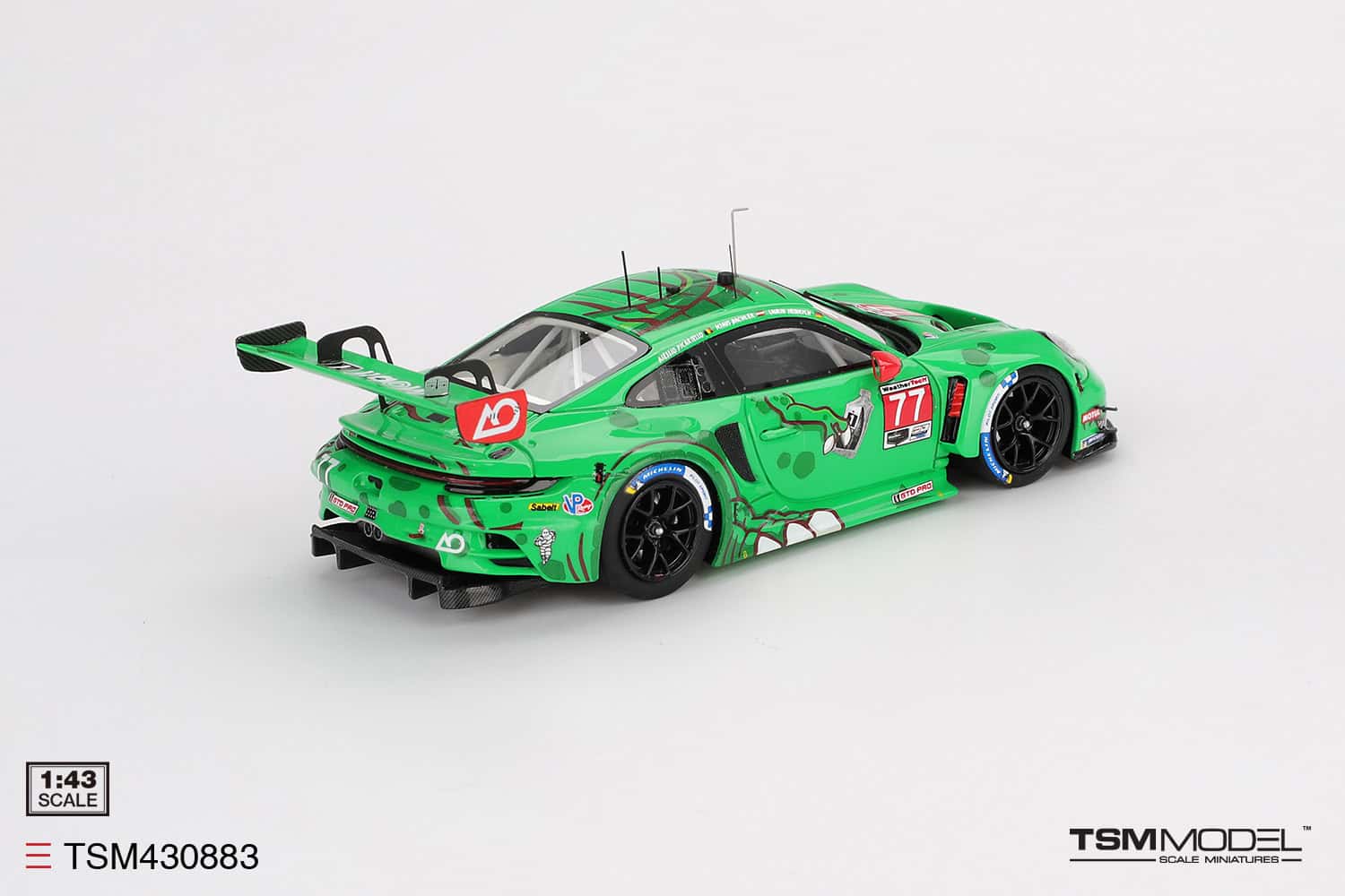 1:43 Porsche 911 GT3 R (992) #77 2025 IMSA Sebring 12 Hrs Class Winner AO Racing - obrazek 3