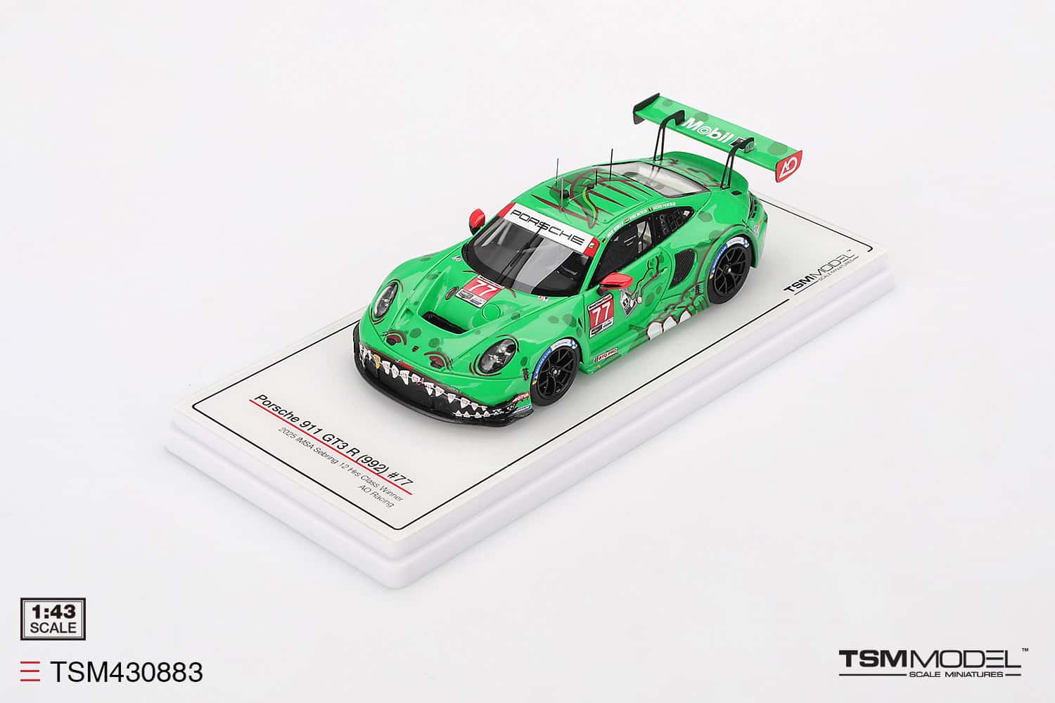 1:43 Porsche 911 GT3 R (992) #77 2025 IMSA Sebring 12 Hrs Class Winner AO Racing - obrazek 2