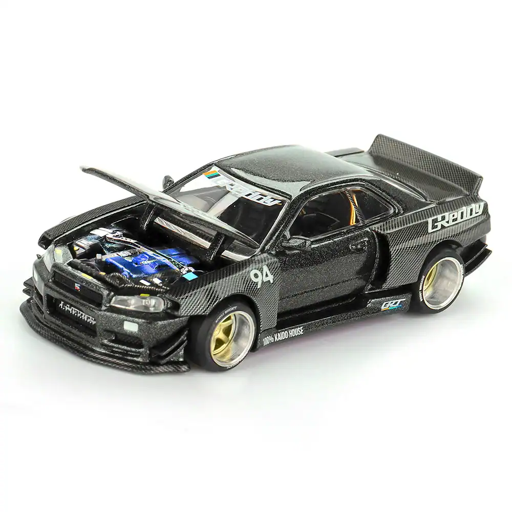 1:64 Nissan Skyline GT-R (R34) Kaido Works GReddy V2 - obrazek 2