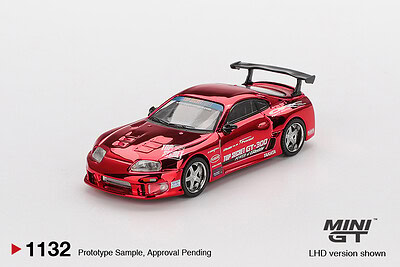 1:64 Toyota Supra (A80) Top Secret GT-300 Red Chrome