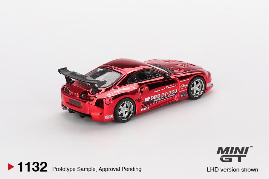 1:64 Toyota Supra (A80) Top Secret GT-300 Red Chrome - obrazek 3