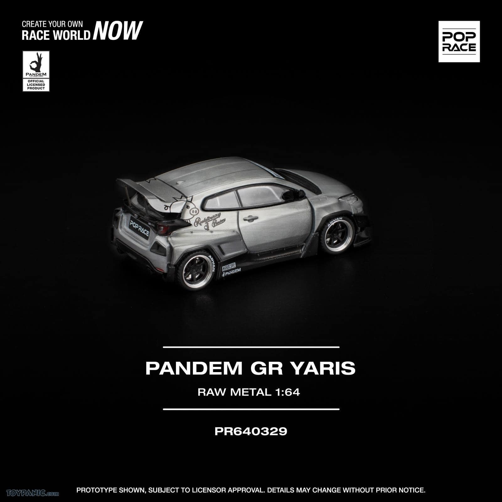 1:64 Toyota Pandem GR Yaris Raw Metal - obrazek 8