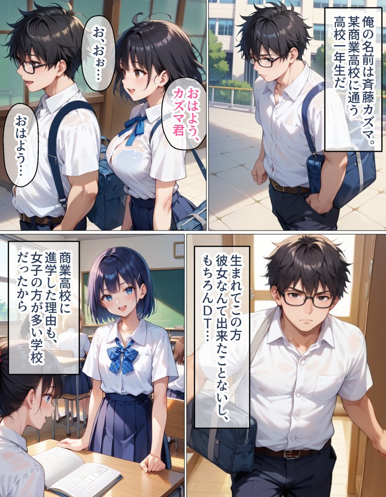 腕時計のリューズを引っ張ったら時間が停止!?好き放題に女子生徒にイタズラした話 hitomiエロ漫画raw(同人誌)無料サンプル画像001