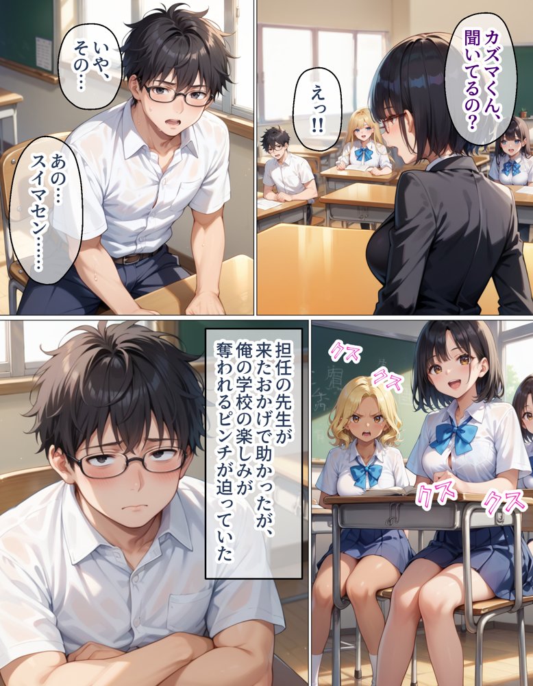 腕時計のリューズを引っ張ったら時間が停止!?好き放題に女子生徒にイタズラした話 hitomiエロ漫画raw(同人誌)無料サンプル画像010